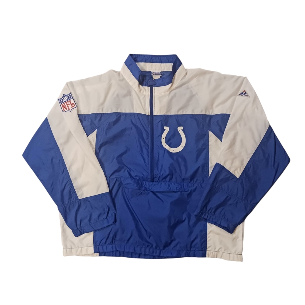 '12 APEX ONE x NFL Indianapolis Colts Packable Windbreaker Jacket (XL)